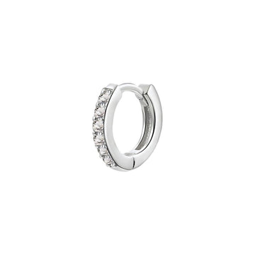925 Sterling Silver Gold Rings Plated Cubic Crystal Cuff Huggie Hoop Earrings Au