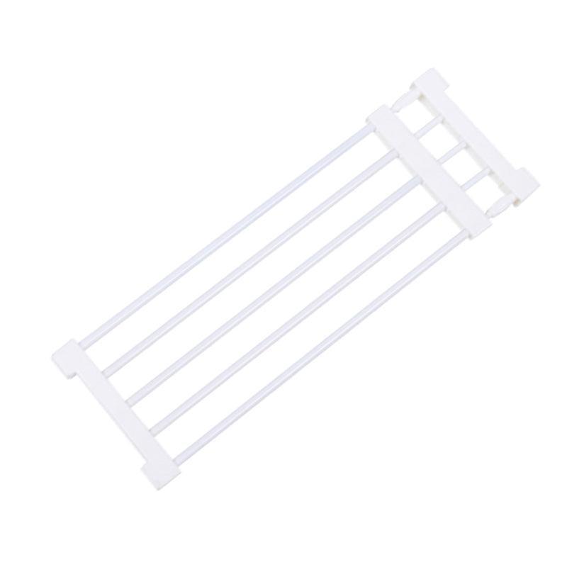 No Drill Adjustable Expandable Closet Shelf Rack for Cabinet and Wardrobe